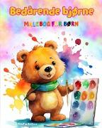 Bedårende bjørne - Malebog for børn - Kreative og sjove scener med glade bjørne
