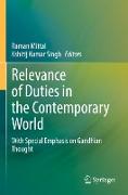 Relevance of Duties in the Contemporary World