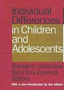 Individual Differences in Children and Adolescents