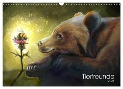Tierfreunde (Wandkalender 2024 DIN A3 quer), CALVENDO Monatskalender