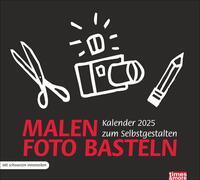 Bastelkalender schwarz 2025