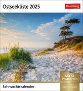 Ostseeküste Sehnsuchtskalender 2025 - Wochenkalender mit 53 Postkarten