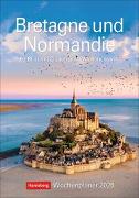 Bretagne und Normandie Wochenplaner 2025 - 53 Blatt mit Zitaten und Wochenchronik