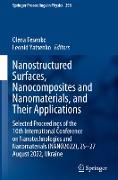 Nanostructured Surfaces, Nanocomposites and Nanomaterials, and Their Applications