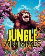 Jungle Animals Coloring Book