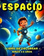 Espacio Libro de Colorear para Niños de 4 a 8 Años
