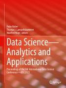 Data Science¿Analytics and Applications