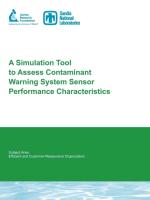 A Simulation Tool to Assess Contaminant Warning System Sensor Performance Characteristics