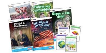 Icivics Spanish Grade 2: Leadership & Responsibility 5-Book Set + Game Cards