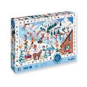 Calypto - Wintersport 100 XL Teile Puzzle