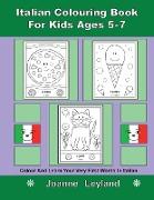 Italian Colouring Book For Kids Ages 5-7