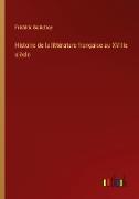 Histoire de la littérature française au XVIIIe siècle