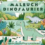 Mein urzeitliches Dinosaurier Malbuch - Kreative und faszinierende Dino - Ausmalvorlagen