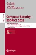 Computer Security ¿ ESORICS 2023