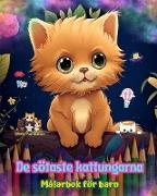 De sötaste kattungarna - Målarbok för barn - Kreativa och roliga scener med skrattande katter