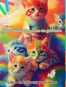 Adorables familias de gatitos - Libro de colorear para niños - Escenas creativas de familias felinas entrañables