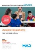 Auxiliar educador-a de la Administración del Principado de Asturias, test de la parte específica