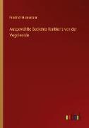 Ausgewählte Gedichte Walther's von der Vogelweide