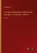 Journal and Proceedings of the Hamilton Association for Session of 1892-93
