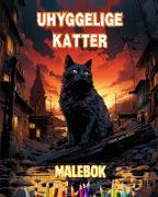 Uhyggelige katter | Malebok | Fascinerende og kreative scener med skremmende katter for de over 15 år