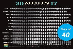 2017 Moon Calendar Card (40-Pack)