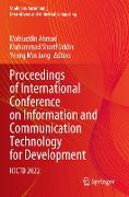 Proceedings of International Conference on Information and Communication Technology for Development