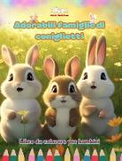 Adorabili famiglie di coniglietti - Libro da colorare per bambini - Scene creative di affettuose famiglie di conigli