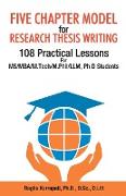 Five Chapter Model for Research Thesis Writing