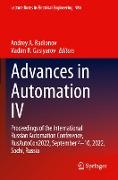 Advances in Automation IV