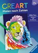 Ravensburger CreArt Malen nach Zahlen ab 7: Wilde Tiere, Malbuch, 24 Motive