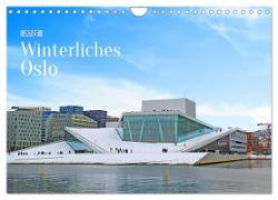 Winterliches Oslo (Wandkalender 2025 DIN A4 quer), CALVENDO Monatskalender