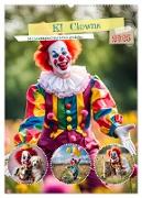 KI Clowns Mit Leichtigkeit das Leben genießen (Wandkalender 2025 DIN A2 hoch), CALVENDO Monatskalender