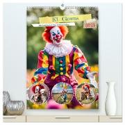 KI Clowns Mit Leichtigkeit das Leben genießen (hochwertiger Premium Wandkalender 2025 DIN A2 hoch), Kunstdruck in Hochglanz