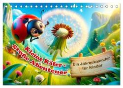 Kleine Käfer, große Abenteuer: Ein Jahreskalender für Kinder (Tischkalender 2025 DIN A5 quer), CALVENDO Monatskalender