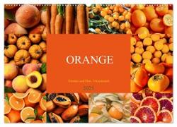 ORANGE - Gemüse und Obst -Vitaminreich (Wandkalender 2025 DIN A2 quer), CALVENDO Monatskalender