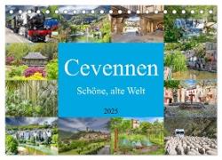 Cevennen - Schöne alte Welt (Tischkalender 2025 DIN A5 quer), CALVENDO Monatskalender