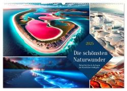 Die schönsten Naturwunder - Betrachtet durch die Augen der KI (Wandkalender 2025 DIN A2 quer), CALVENDO Monatskalender