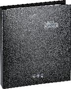 Ringbuch-Kalender mit Einlage (2024/2025), 2 Seiten = 1 Woche, A4+, 224 Seiten, Baladek-Einband, schwarz