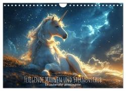 Fliegende Mähnen und Sternenstaub - Ein zauberhafter Jahresbegleiter (Wandkalender 2025 DIN A4 quer), CALVENDO Monatskalender