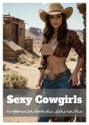 Sexy Cowgirls (Wandkalender 2025 DIN A2 hoch), CALVENDO Monatskalender