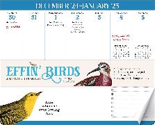 Effin' Birds 2025 Weekly Desk Pad Calendar