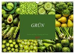 GRÜN - Gemüse und Obst - Knackig und Frisch (Wandkalender 2025 DIN A3 quer), CALVENDO Monatskalender