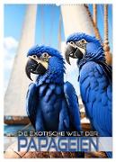 Die exotische Welt der Papageien (Wandkalender 2025 DIN A2 hoch), CALVENDO Monatskalender