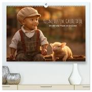 Kleine Herzen, Große Liebe: Ein Jahr voller Freude und Entzücken (hochwertiger Premium Wandkalender 2025 DIN A2 quer), Kunstdruck in Hochglanz