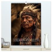 Schamanische Seelen: Mystische Indianerportraits (hochwertiger Premium Wandkalender 2025 DIN A2 hoch), Kunstdruck in Hochglanz