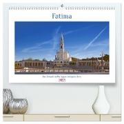 Fatima: Ein Besuch in Portugals heiligem Herz (hochwertiger Premium Wandkalender 2025 DIN A2 quer), Kunstdruck in Hochglanz