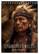 Schamanische Seelen: Mystische Indianerportraits (Tischkalender 2025 DIN A5 hoch), CALVENDO Monatskalender