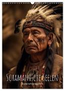 Schamanische Seelen: Mystische Indianerportraits (Wandkalender 2025 DIN A3 hoch), CALVENDO Monatskalender