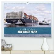 Schiffe gucken im Hamburger Hafen (hochwertiger Premium Wandkalender 2025 DIN A2 quer), Kunstdruck in Hochglanz