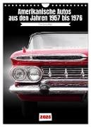 Amerikanische Autos aus den Jahren 1957 bis 1976 Frontansichten (Wandkalender 2025 DIN A4 hoch), CALVENDO Monatskalender